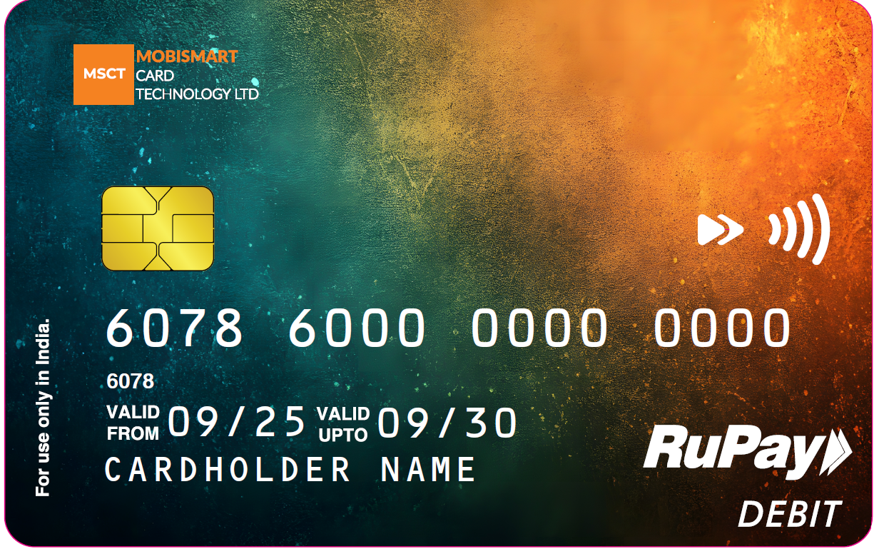MOBISMART RuPay debit card design